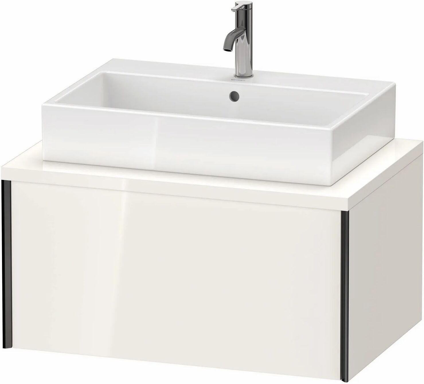 Duravit XViu Waschtischunterbau für Konsole 80 x 40 cm, mit 1 Auszug   weiß hochglanz (lack) XV59120B285