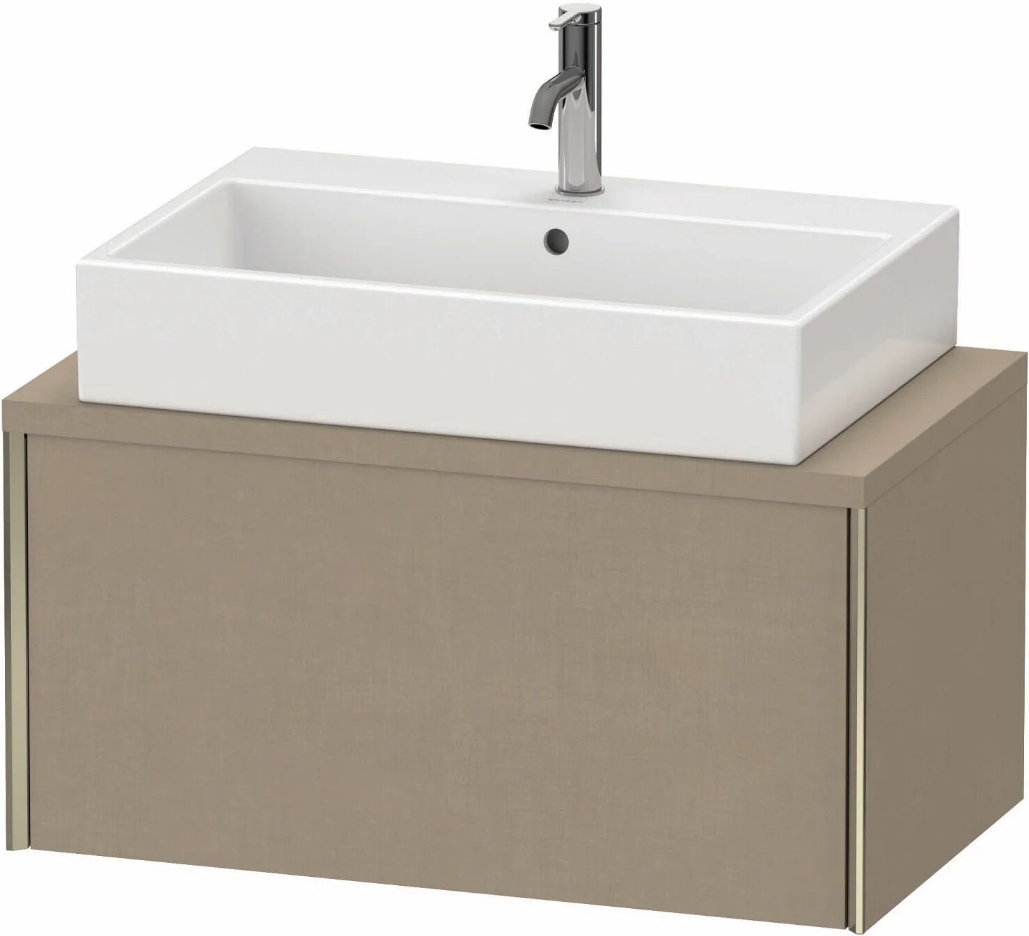 Duravit XViu Waschtischunterbau für Konsole Compact 80 x 40 cm, mit 1 Auszug   leinen (dekor) XV59020B175