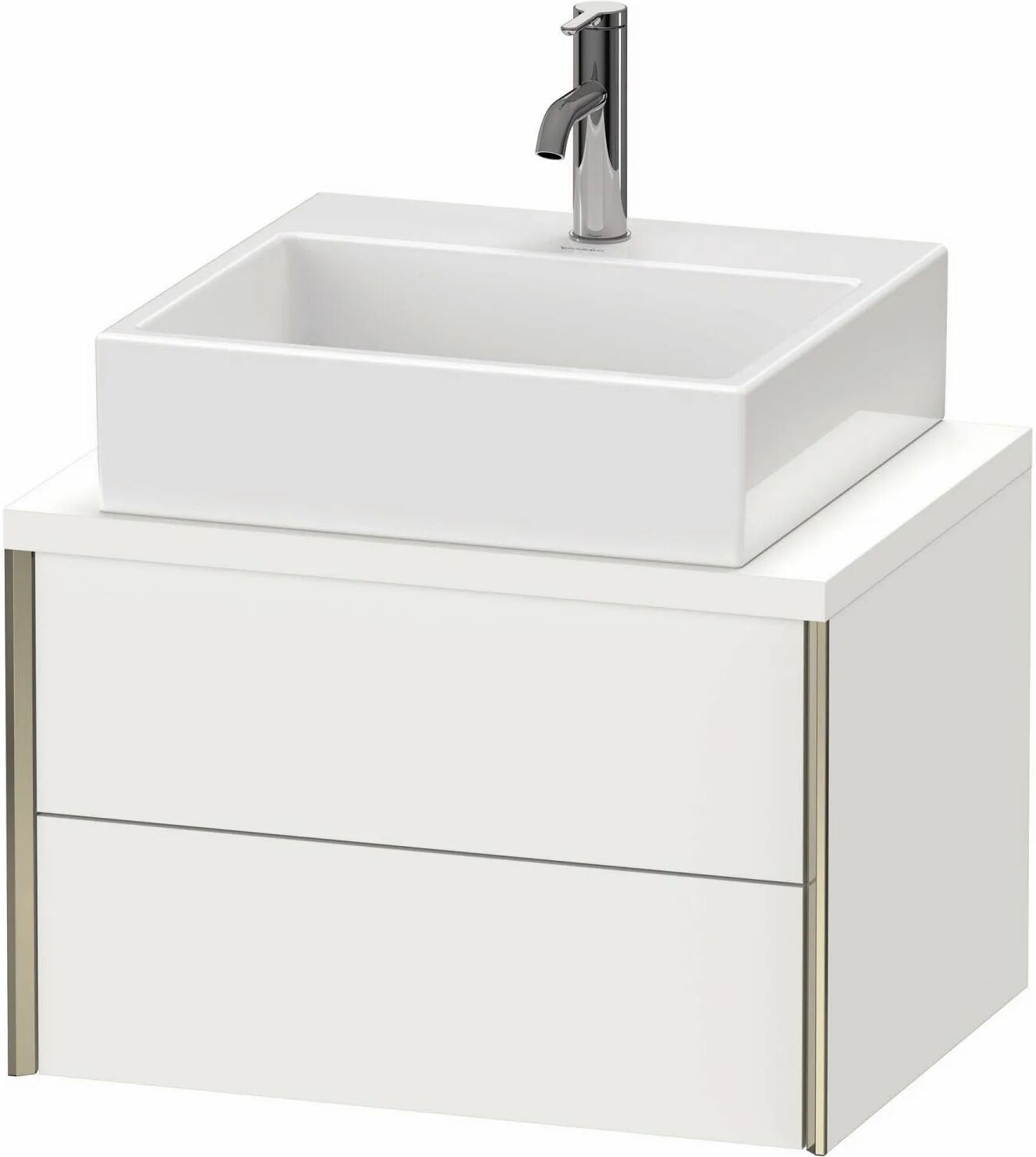 Duravit XViu Waschtischunterbau für Konsole Compact 63,2 x 40 cm, mit 2 Schubkästen   weiß matt (dekor) XV59050B118