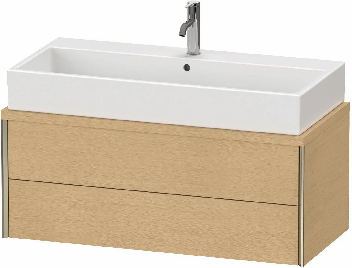 Duravit XViu Waschtischunterbau für Konsole Compact 100 x 40 cm, mit 2 Schubkästen   eiche gebürstet (echtholzfurnier) XV59090B112