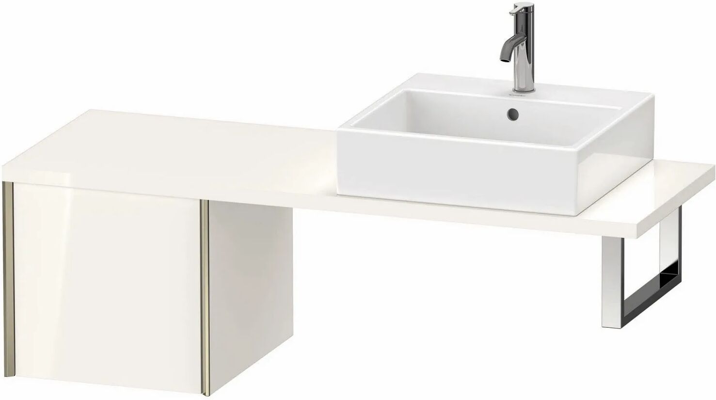 Duravit XViu Unterschrank für Konsole Compact 43,2 x 40 cm, mit 1 Auszug XViu B: 43,2 T: 47,8 H: 40 cm weiß hochglanz (dekor) XV59210B122