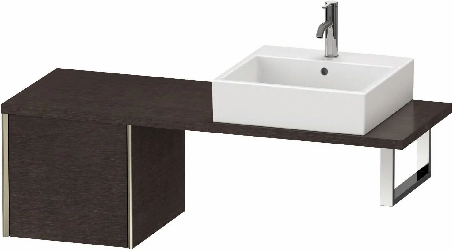 Duravit XViu Unterschrank für Konsole Compact 43,2 x 40 cm, mit 1 Auszug  B: 43,2 T: 47,8 H: 40 cm eiche dunkel gebürstet (echtholzfurnier)