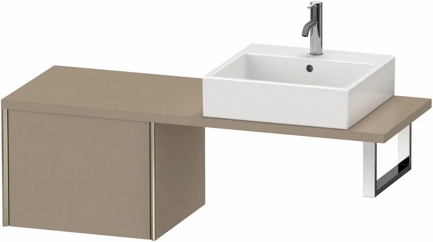 Duravit XViu Unterschrank für Konsole Compact 53,2 x 40 cm, mit 1 Auszug  B: 53,2 T: 47,8 H: 40 cm leinen (dekor) XV59220B175