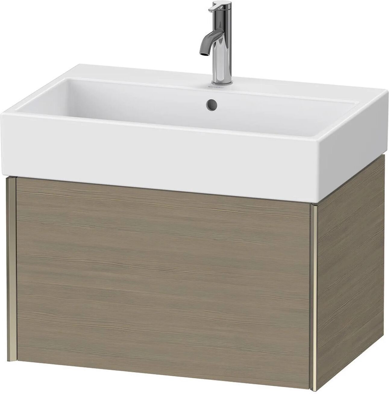 Duravit XViu Waschtischunterbau 68,4 cm, 1 Auszug, wandhängend   eiche terra (dekor) XV42350B135