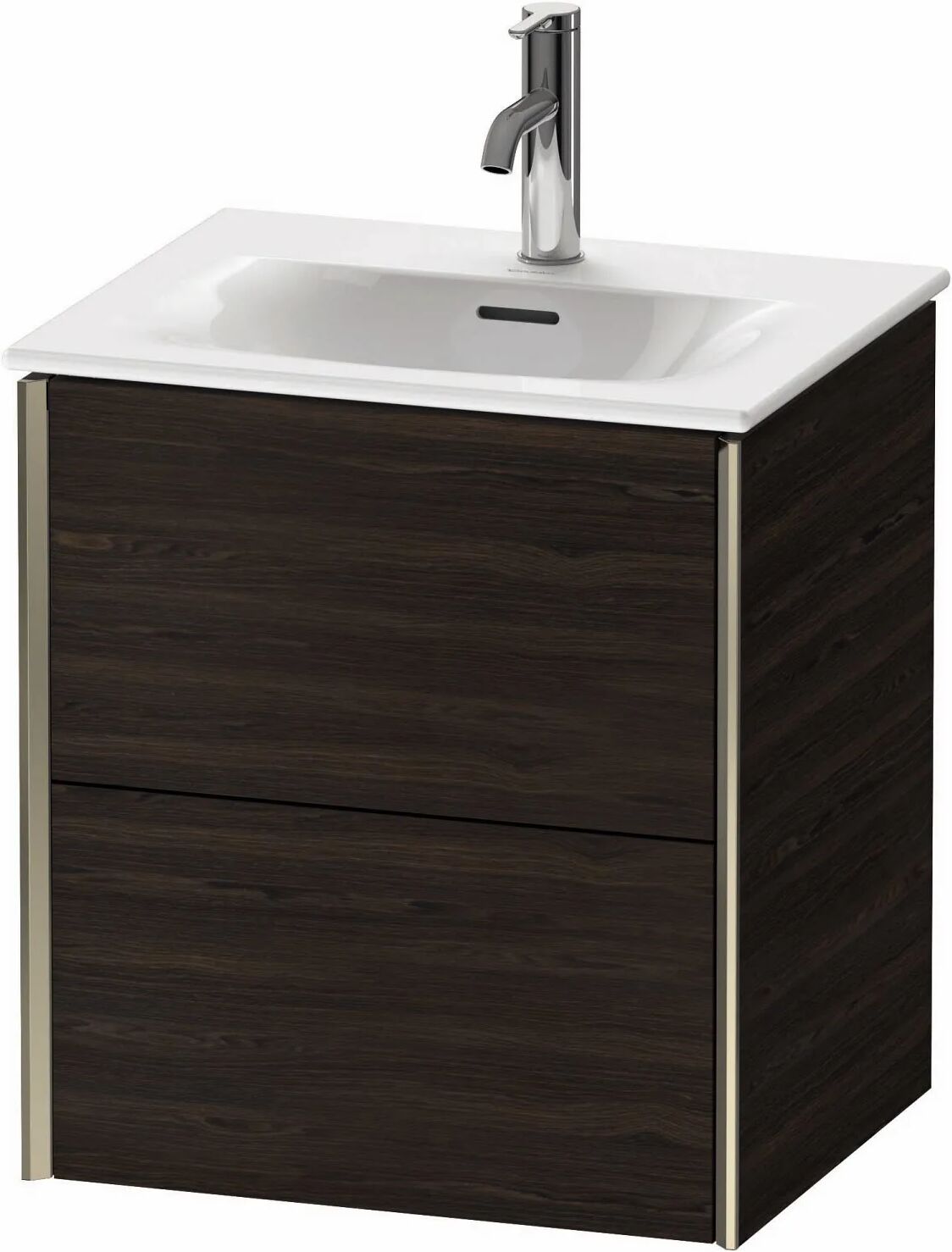 Duravit XViu Waschtischunterbau 51 cm, 2 Auszüge, wandhängend   nußbaum gebürstet (echtholzfurnier) XV41310B169