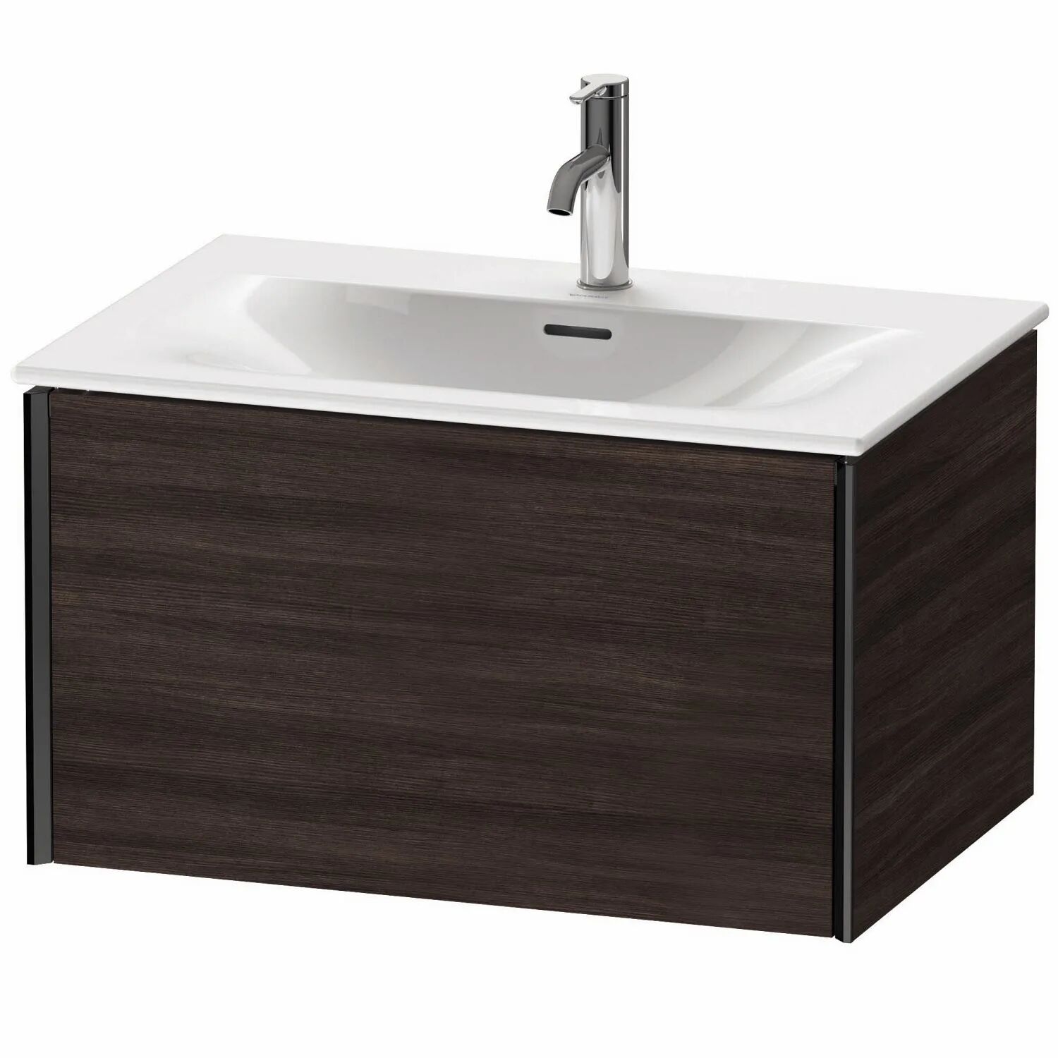 Duravit XViu Waschtischunterbau 71 cm, 1 Auszug, wandhängend   kastanie dunkel (dekor) XV40330B253