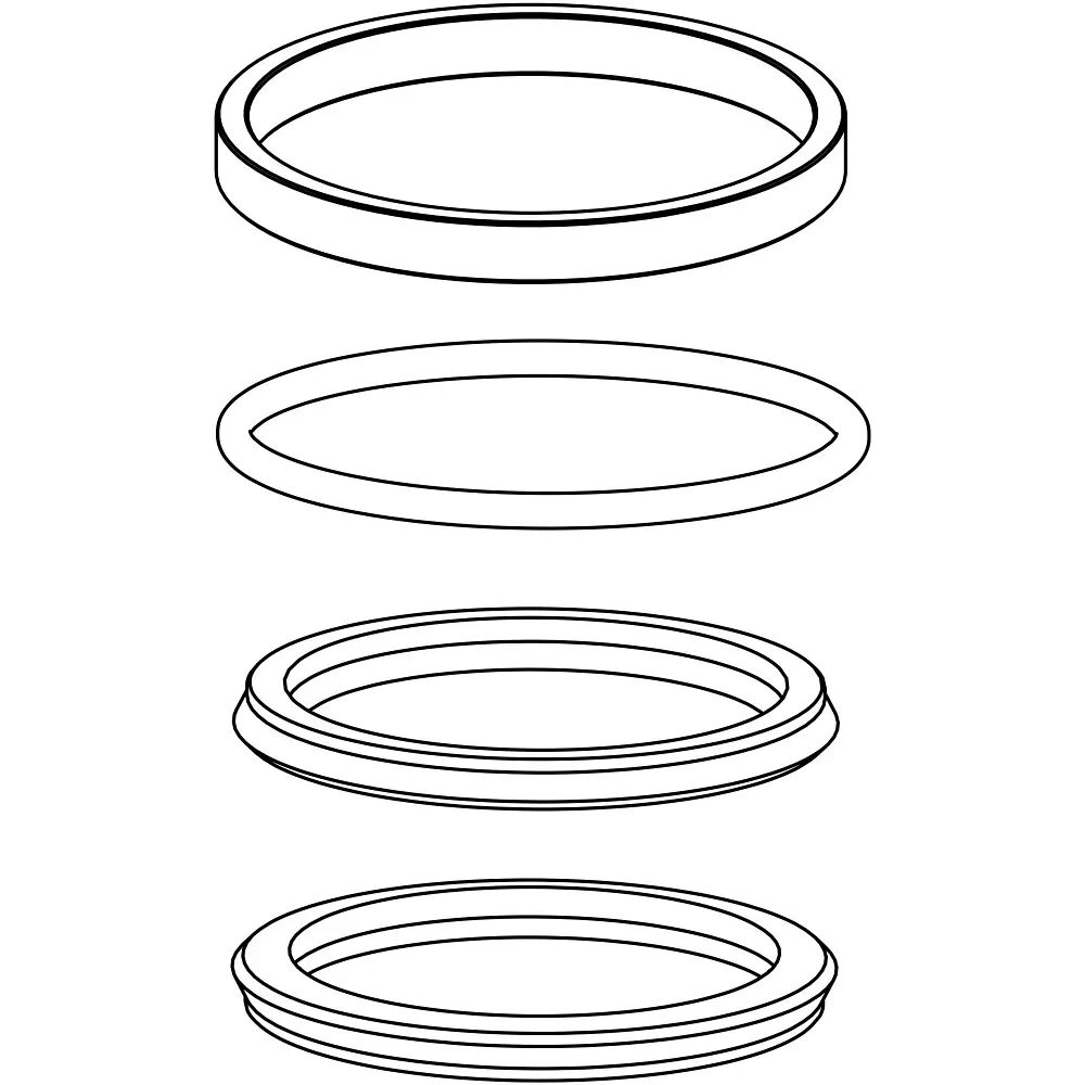 KWC Ersatz-Führungsringset zu KST Mischer INOX passend zu KWC INOX 10.271.023.700  Z.536.261