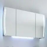Pelipal Contea Spiegelschrank 160 x 17 x 70 cm mit LED-und LED-Waschplatzbeleuchtung   anthrazit seidenglanz CT-S3E23-1670-17-70-N+EB-L-WP01