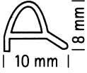 Sprinz Schwallprofil gerade serienübergreifend 10 x 8 mm Schwallprofil gerade 18-106