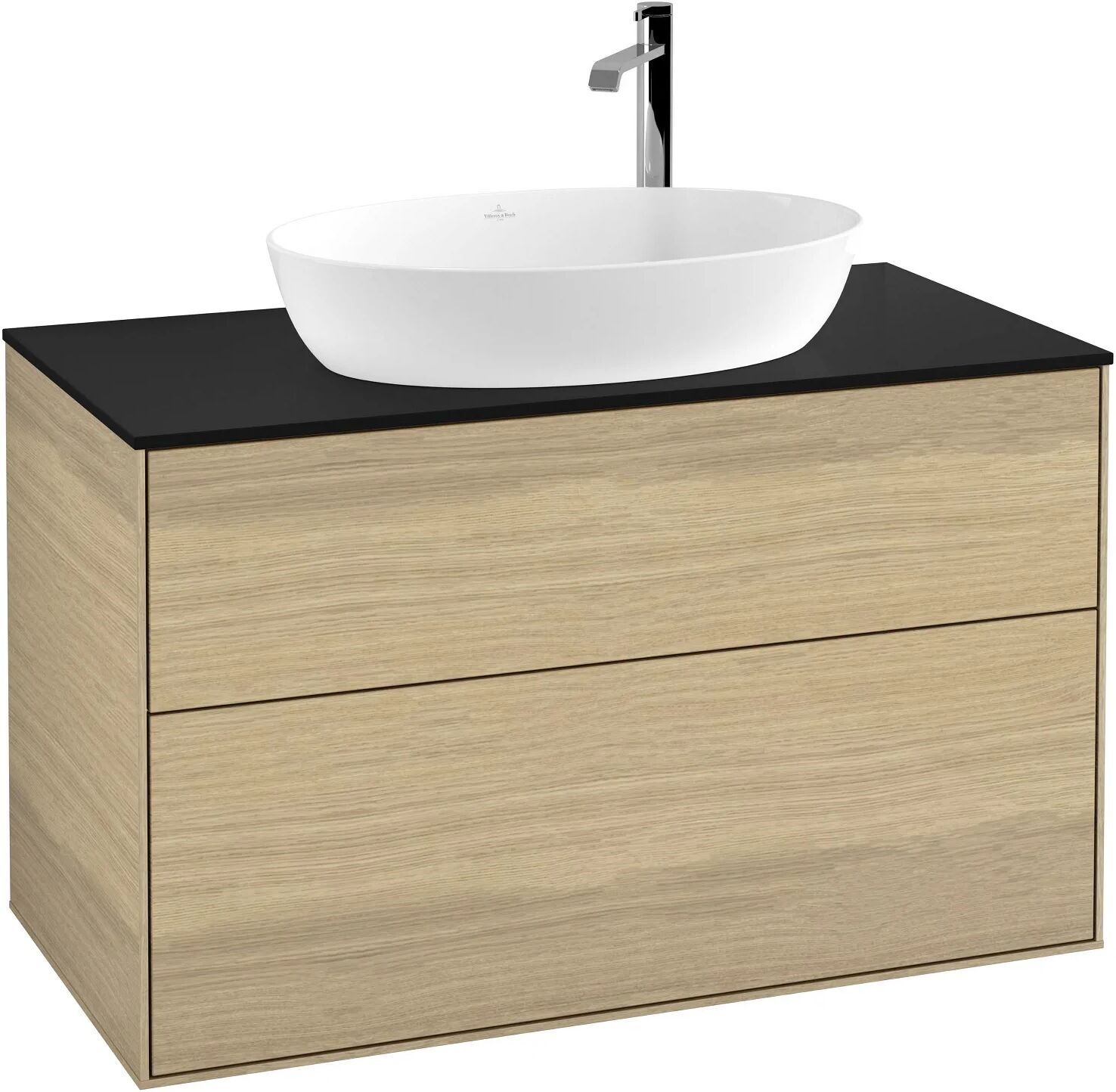 Villeroy & Boch Finion Waschtischunterschrank 100 cm mit Abdeckplatte   oak veneer F88200PC