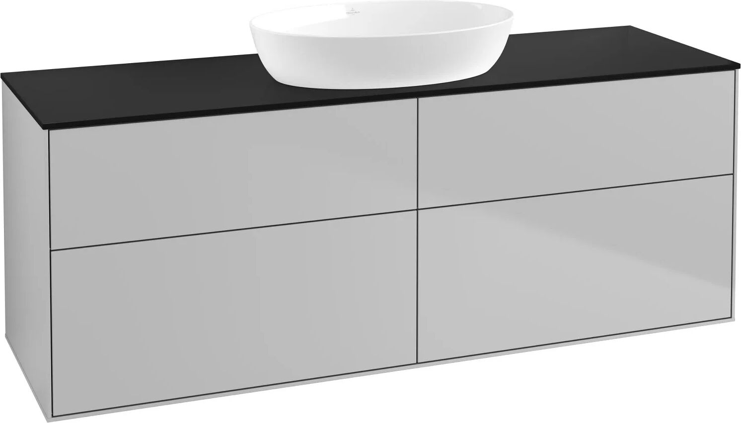 Villeroy & Boch Finion Waschtischunterschrank 160 cm mit Abdeckplatte   light grey matt FA9200GJ