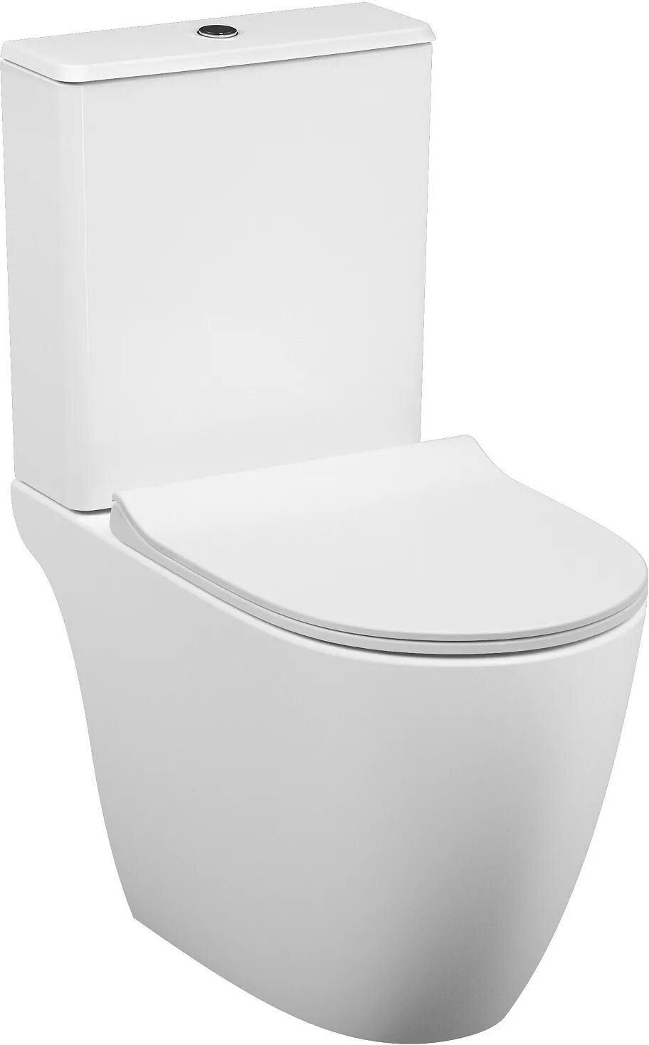 VitrA Sento Stand-WC VitrA Flush 2.0, open back, Tiefspüler ohne Spülrand Sento B: 36 T: 65 H: 40 cm weiß hochglanz 5988B003-0075