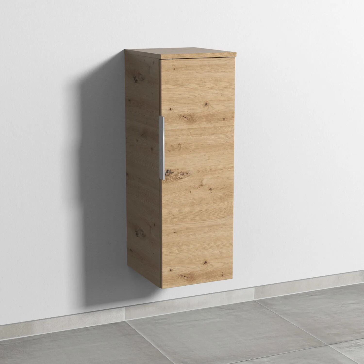 Sanipa 3way Mittelschrank 30 cm, 1 Tür mit Anschlag rechts, mit Aufsatz-Griff   eiche natural touch UM11985