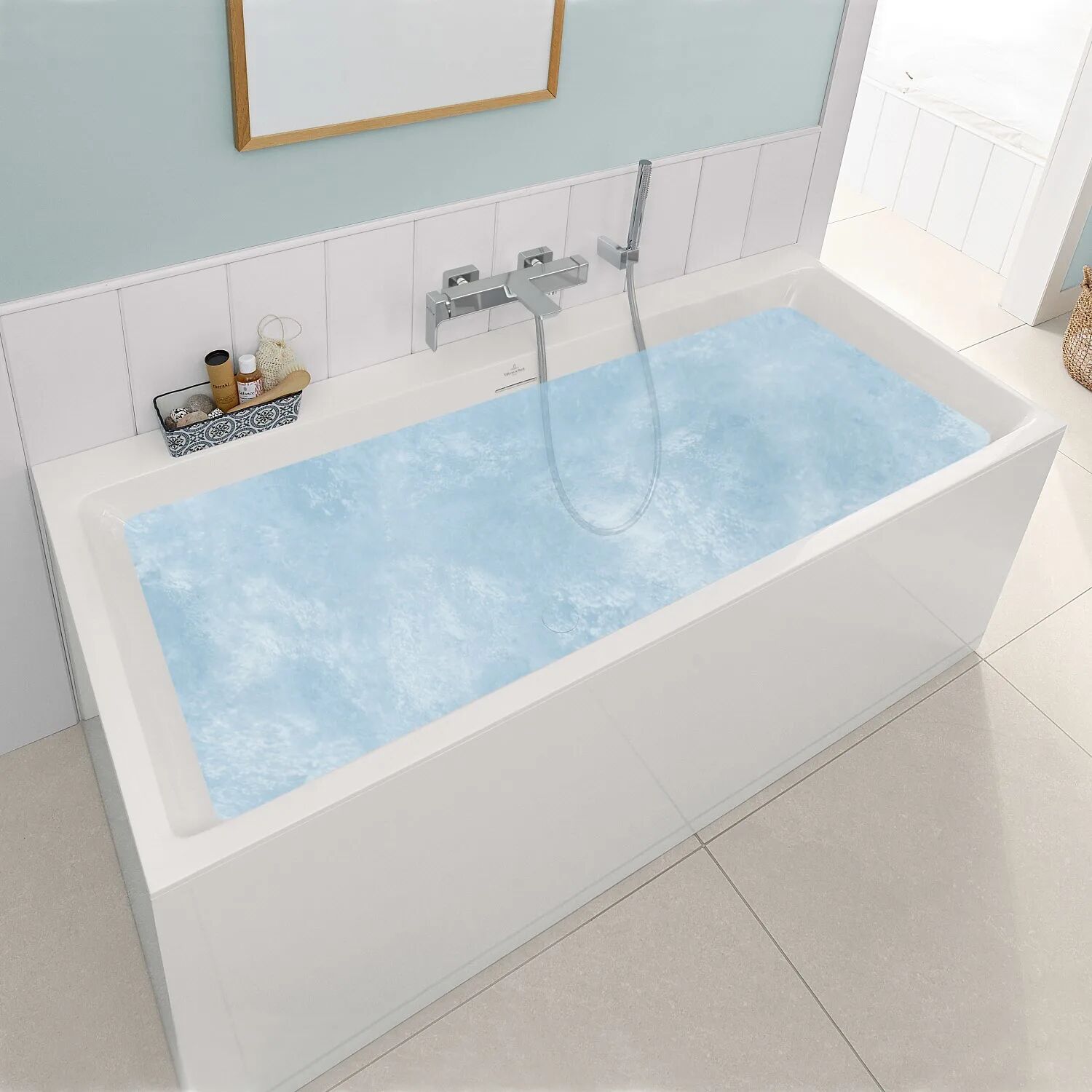 Villeroy & Boch Subway 3.0 Duo Badewanne 170 x 75 cm, Airpool Entry, Technik Position 2  L: 170 B: 75 H: 48 cm stone white UAE170SBW2A2VRW