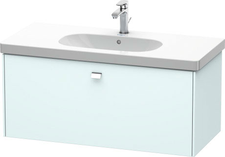 Duravit Brioso Waschtischunterbau BR404701009 1020x469mm, Lichtblau Matt/Chrom, 1 Auszug