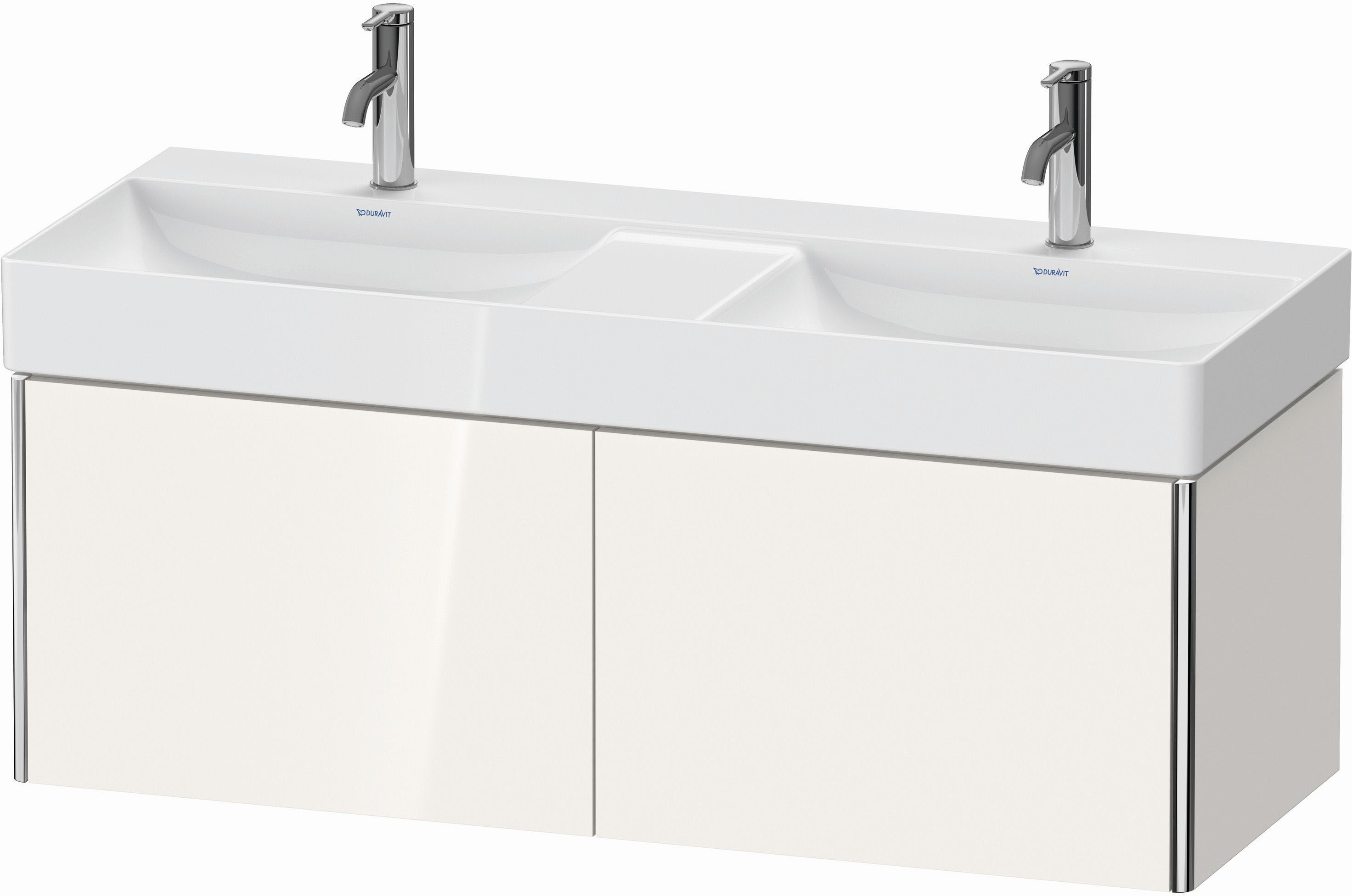 Duravit XSquare Waschtisch-Unterschrank XS406402222 118,4x39,7x46cm, 2 Auszüge, weiß hochglanz