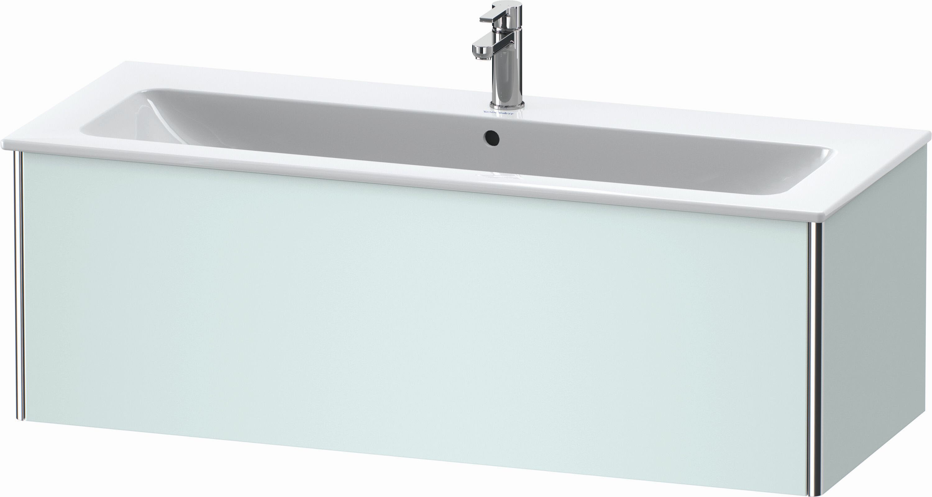 Duravit XSquare Waschtisch-Unterschrank XS407400909 121x40x47,8cm, 1 Auszug, Lichtblau matt