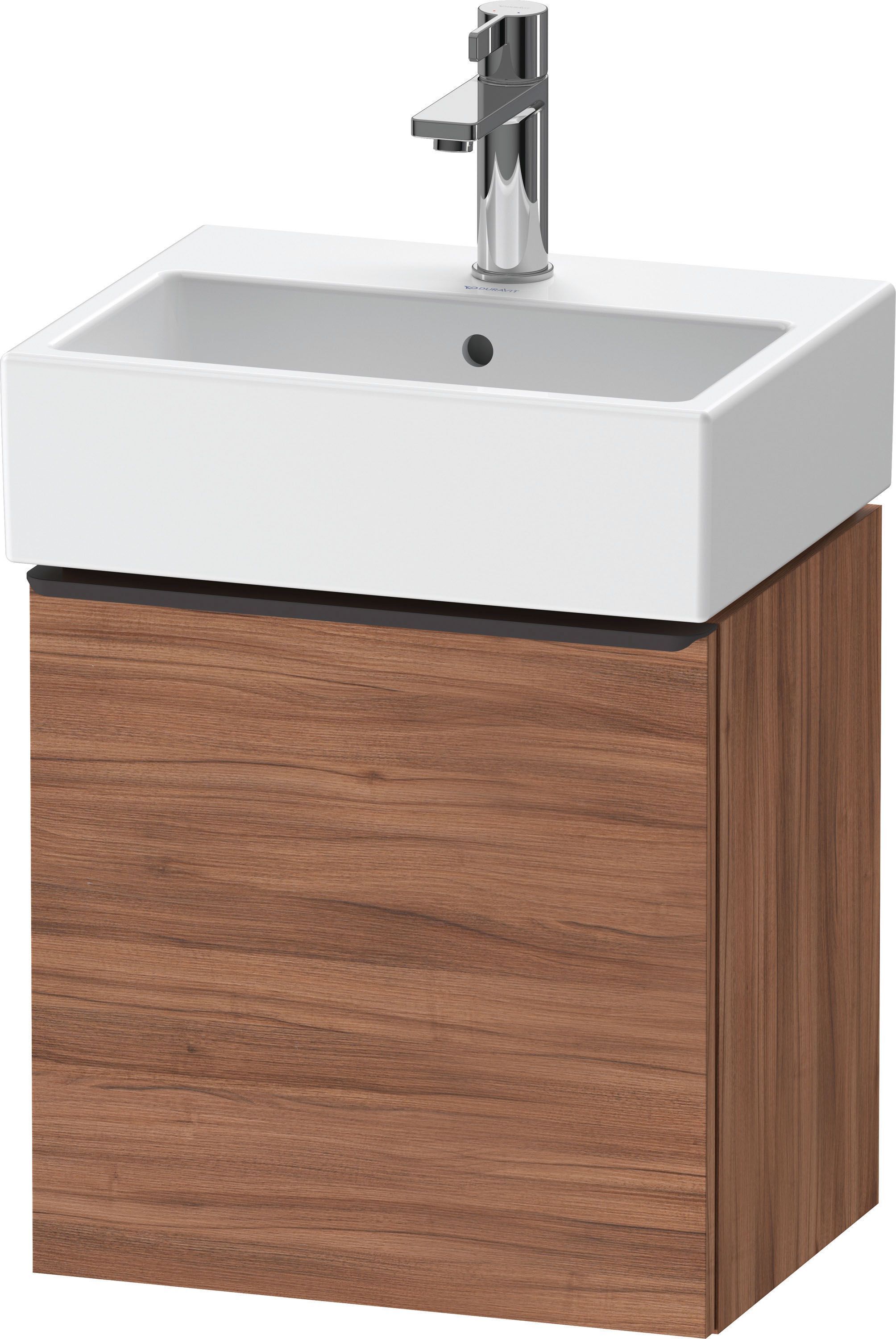 Duravit D-Neo Waschtisch-Unterschrank DE4217L7979 43,4 x 32,2 cm, Nussbaum Natur, wandhängend, 1 Türe, links