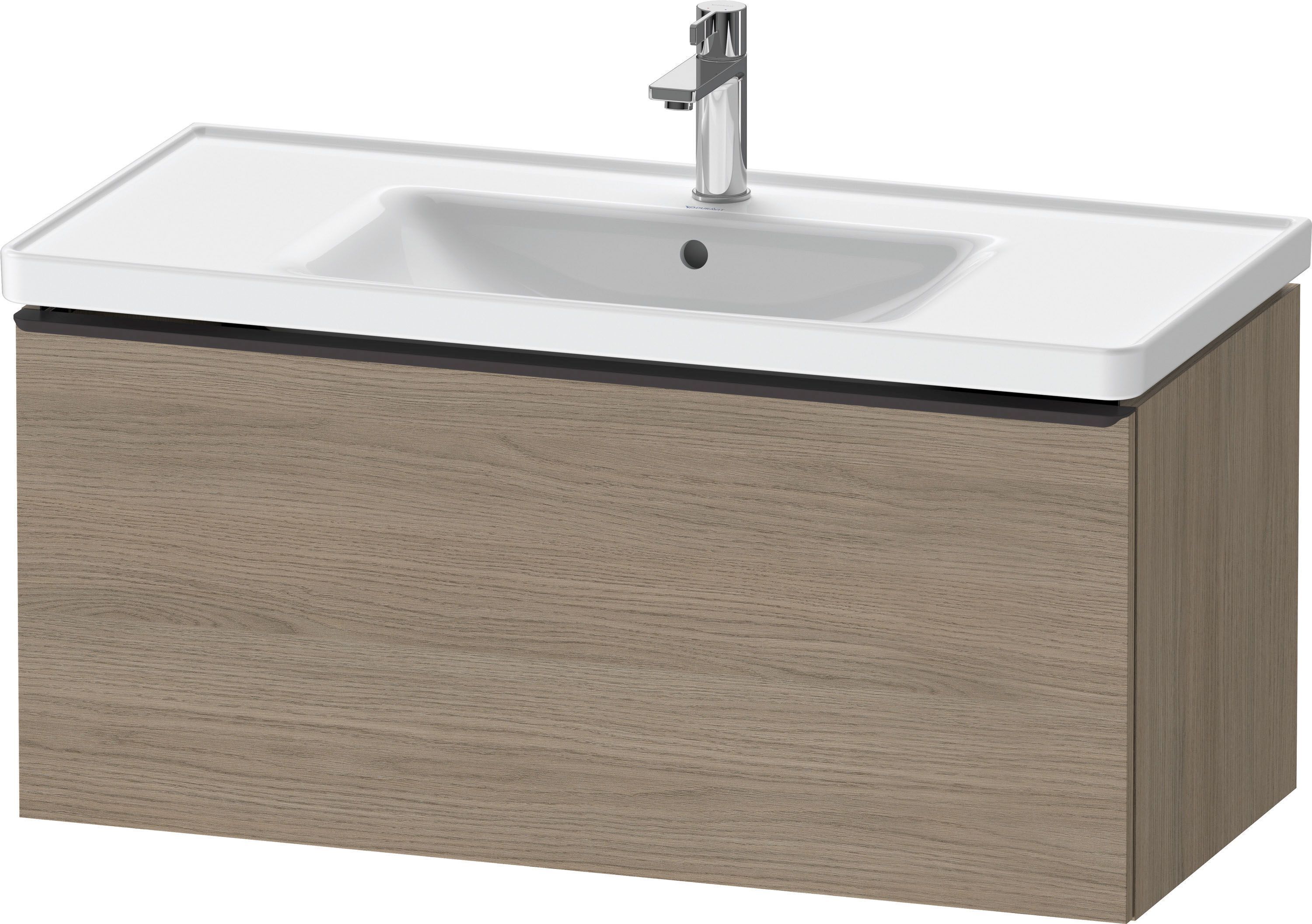 Duravit D-Neo Waschtisch-Unterschrank DE425603535 98,4 x 45,2 cm, Eiche Terra, wandhängend, 1 Auszug