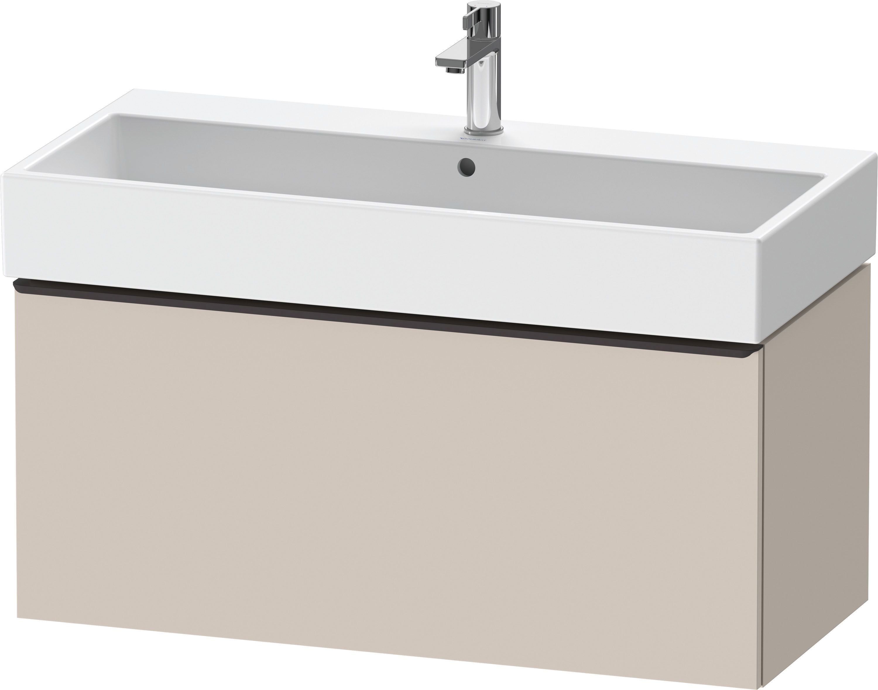 Duravit D-Neo Waschtisch-Unterschrank DE427409191 98,4 x 44,2 cm, Taupe Matt, wandhängend, 1 Auszug