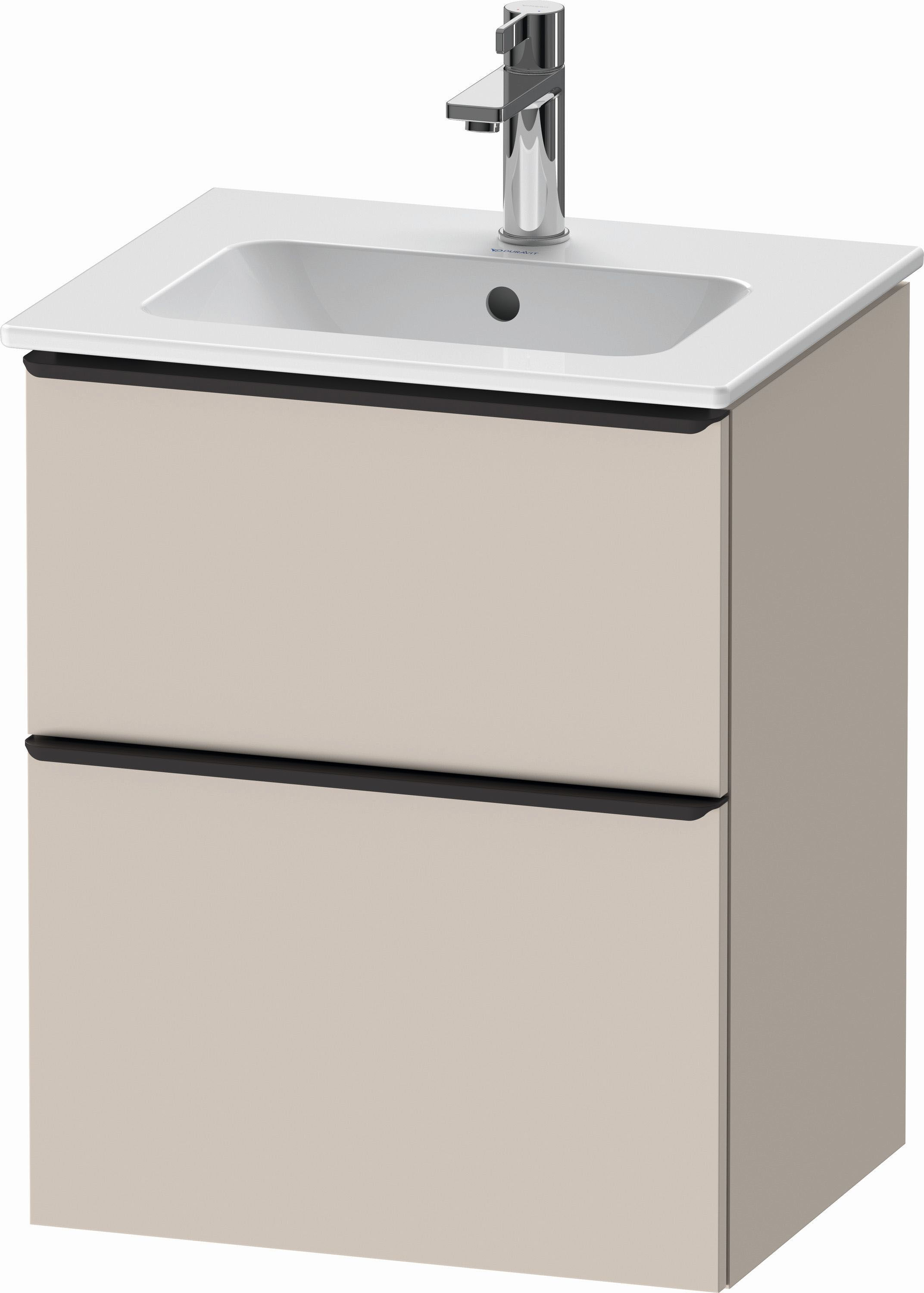 Duravit D-Neo Waschtisch-Unterschrank DE436009191 51 x 40,2 cm, Taupe Matt, wandhängend, 1 Schubkasten, 1 Auszug