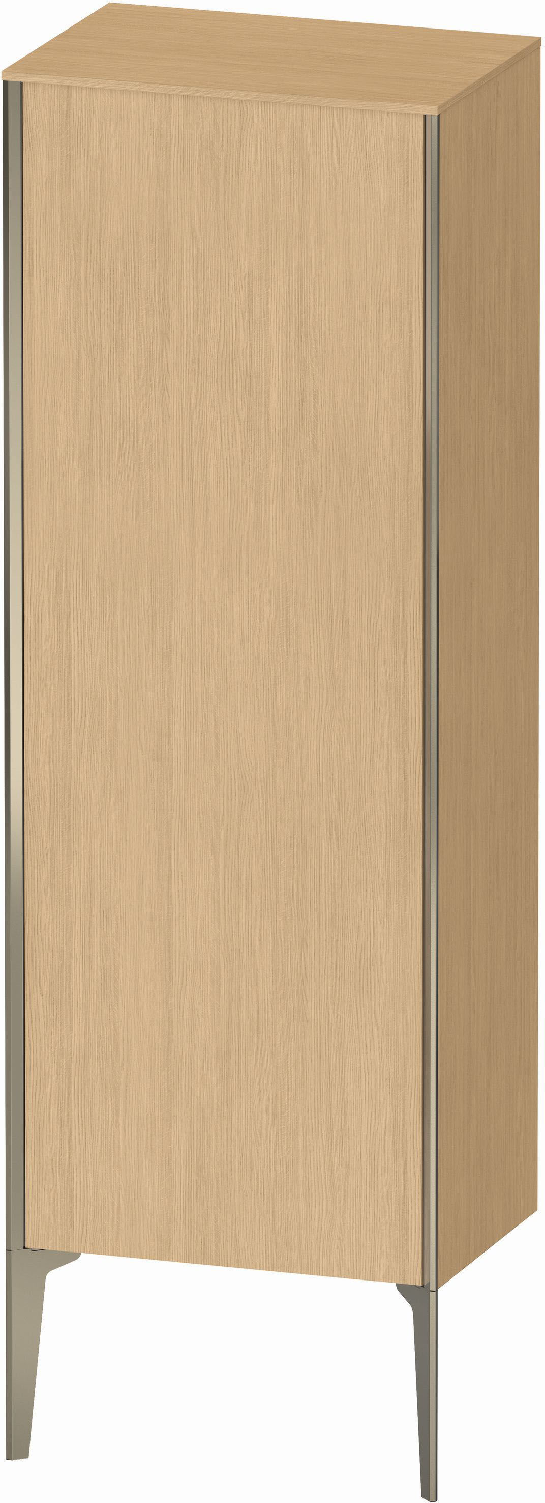 Duravit XViu Halbhochschrank XV1326RB130 50x36x133cm, champagner matt, Tür rechts, Eiche natur