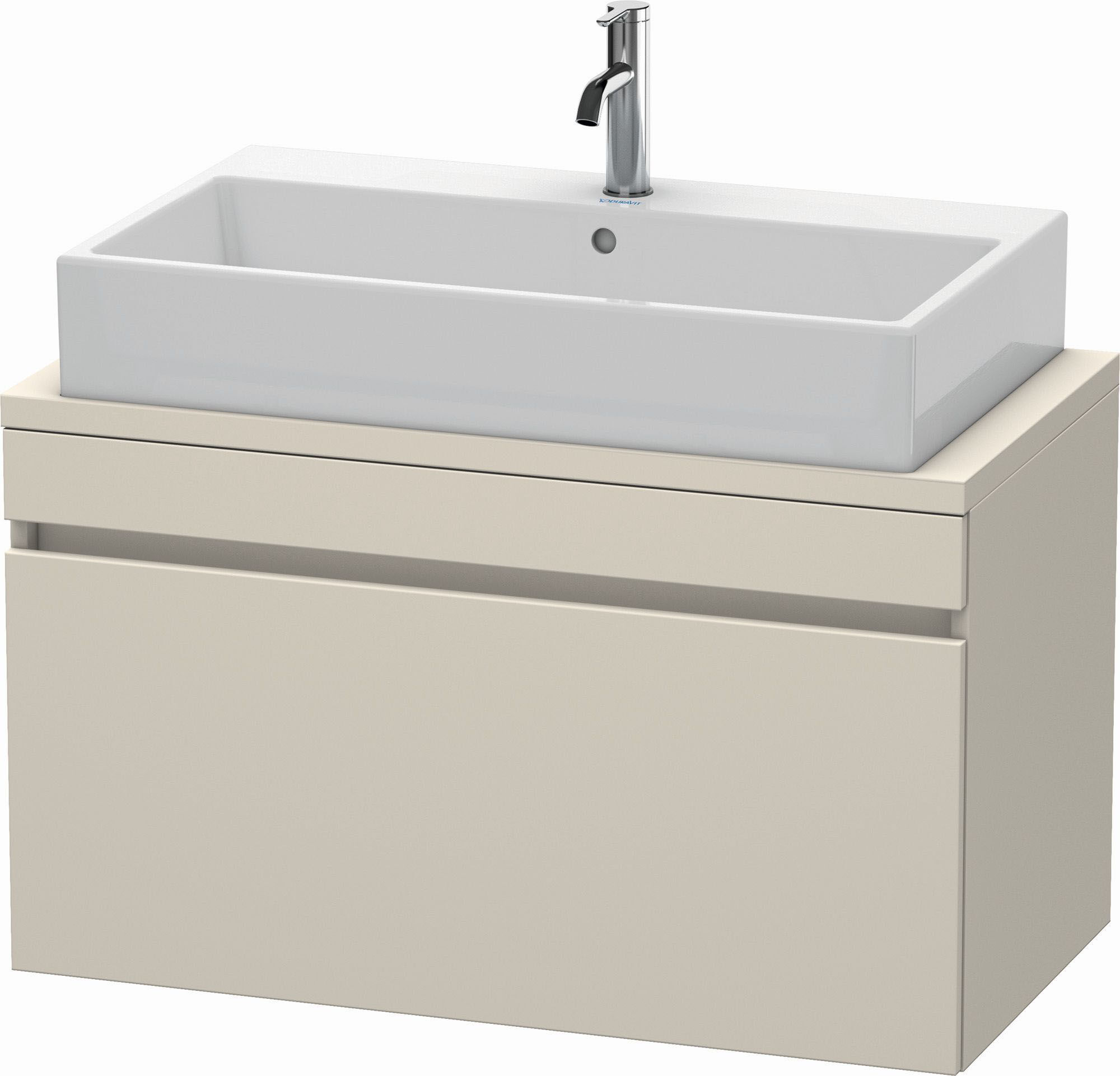 Duravit DuraStyle Waschtisch-Unterschrank DS530309191 90 x 47,8 cm, taupe, für Konsole, 1 Auszug