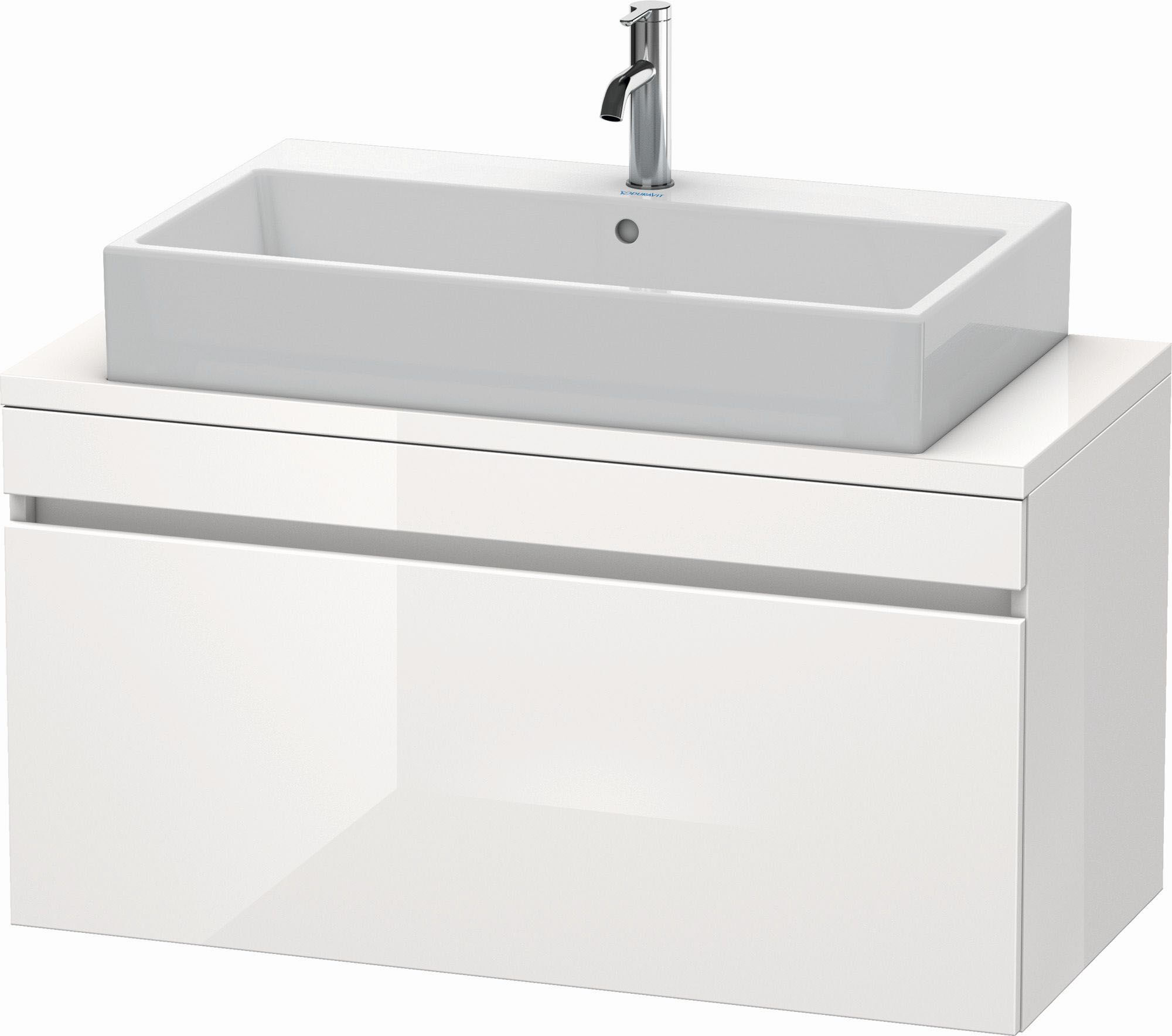 Duravit DuraStyle Waschtisch-Unterschrank DS530409118 100 x 47,8 cm, taupe/weiß matt, für Konsole, 1 Auszug