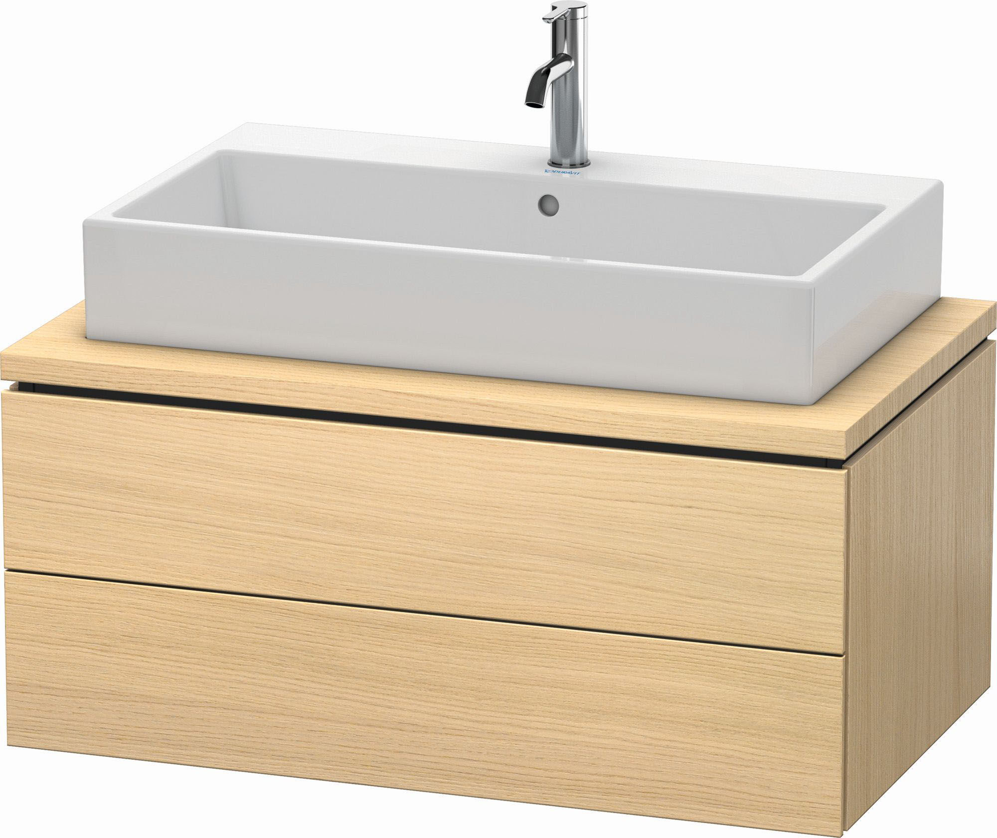 Duravit L-Cube Waschtisch-Unterschrank LC581807171 92 x 54,7 cm, mediterane eiche, für Konsole, 2 Schubkästen