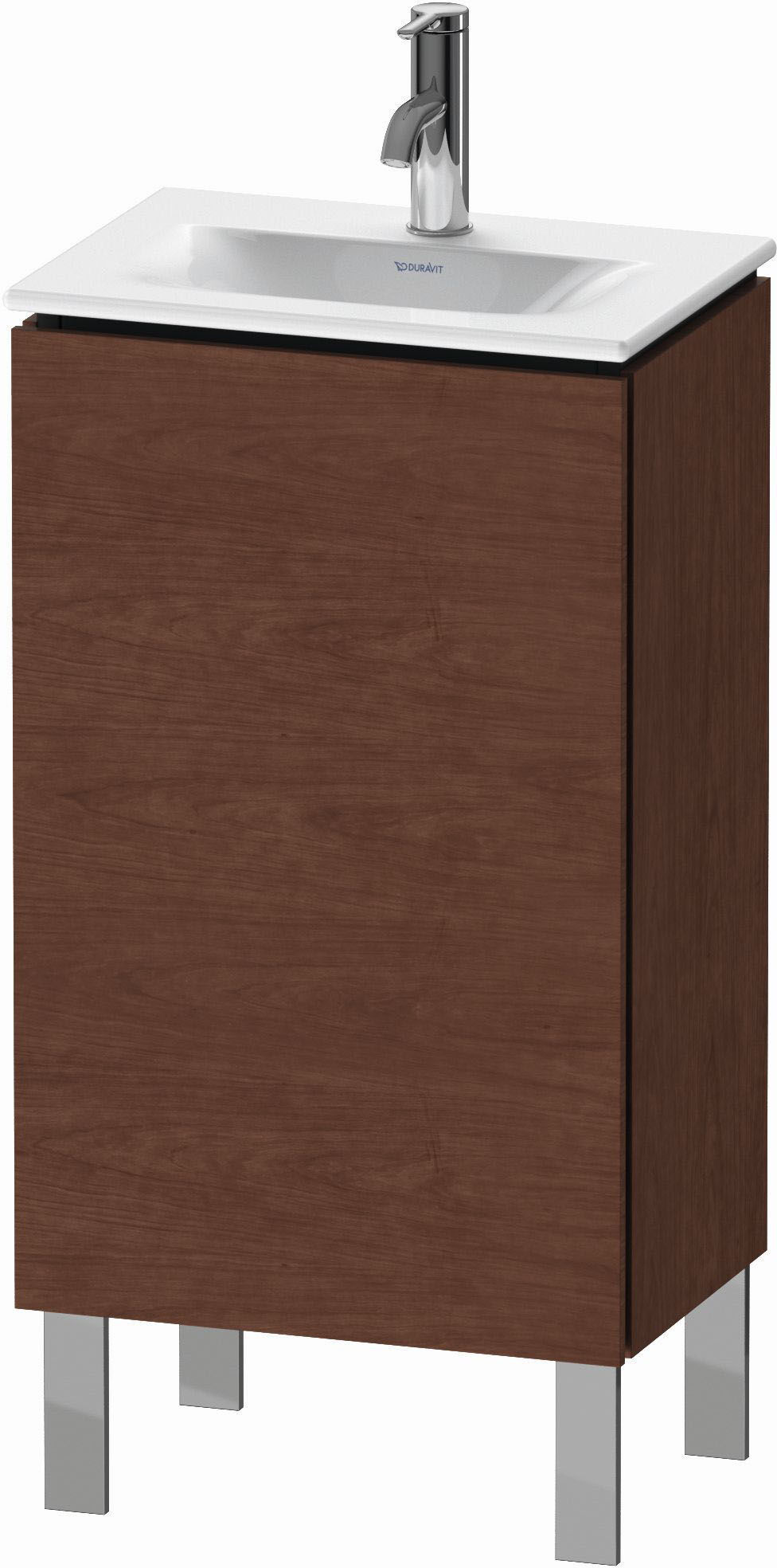 Duravit L-Cube Waschtisch-Unterschrank LC6580R1313 44x31,1x70,4cm, stehend, Tür rechts, amerikanischer nussbaum