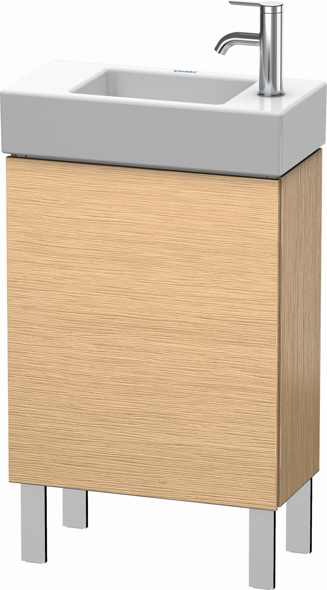 Duravit L-Cube Waschtisch-Unterschrank LC6751L1212 48x24x58,1cm, stehend, Tür links, eiche gebürstet