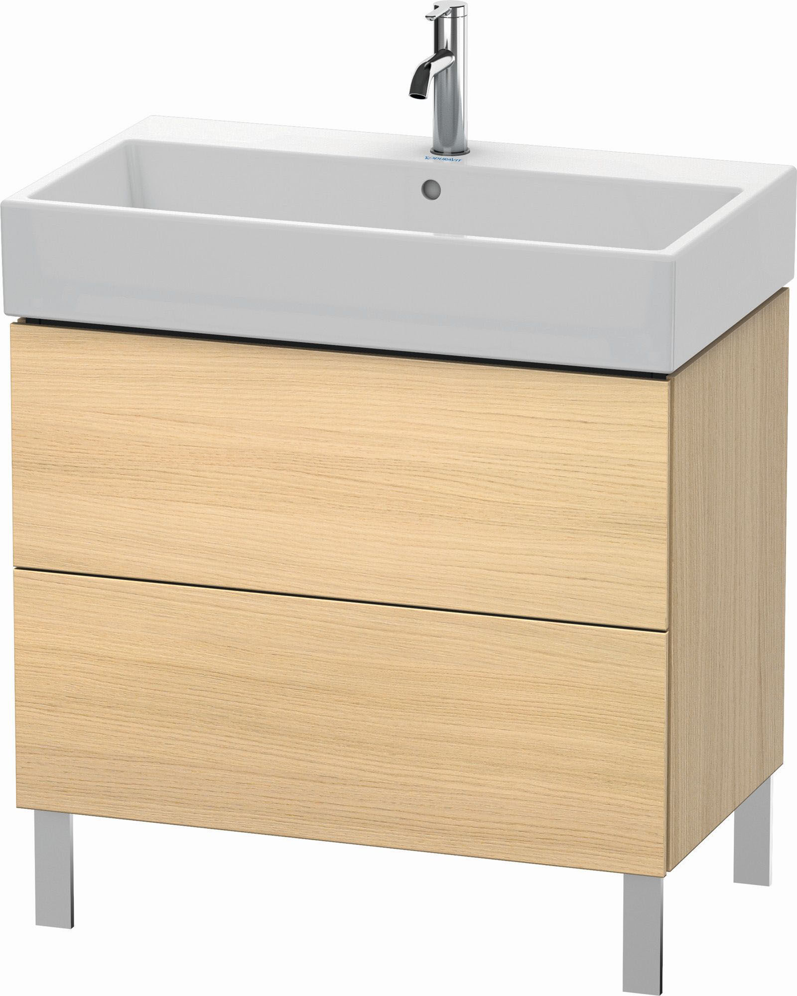 Duravit L-Cube Waschtisch-Unterschrank LC677707171 78,4x 45,9 cm, mediterane eiche, 2 Auszüge, stehend