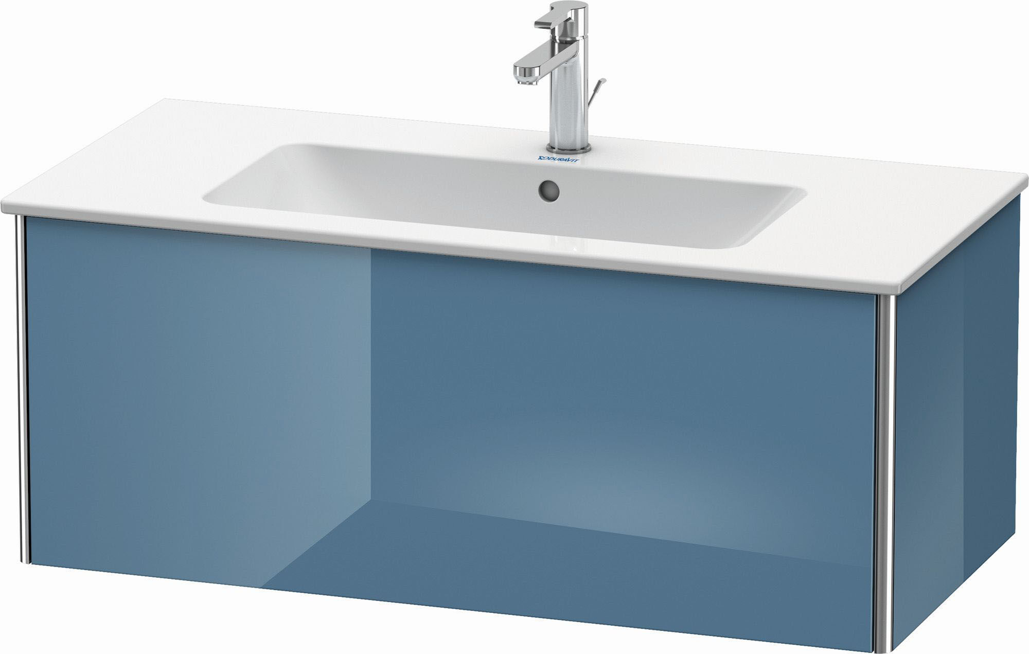 Duravit XSquare Waschtisch-Unterschrank XS407304747 101x40x47,8cm, 1 Auszug, Stone Blue hochglanz