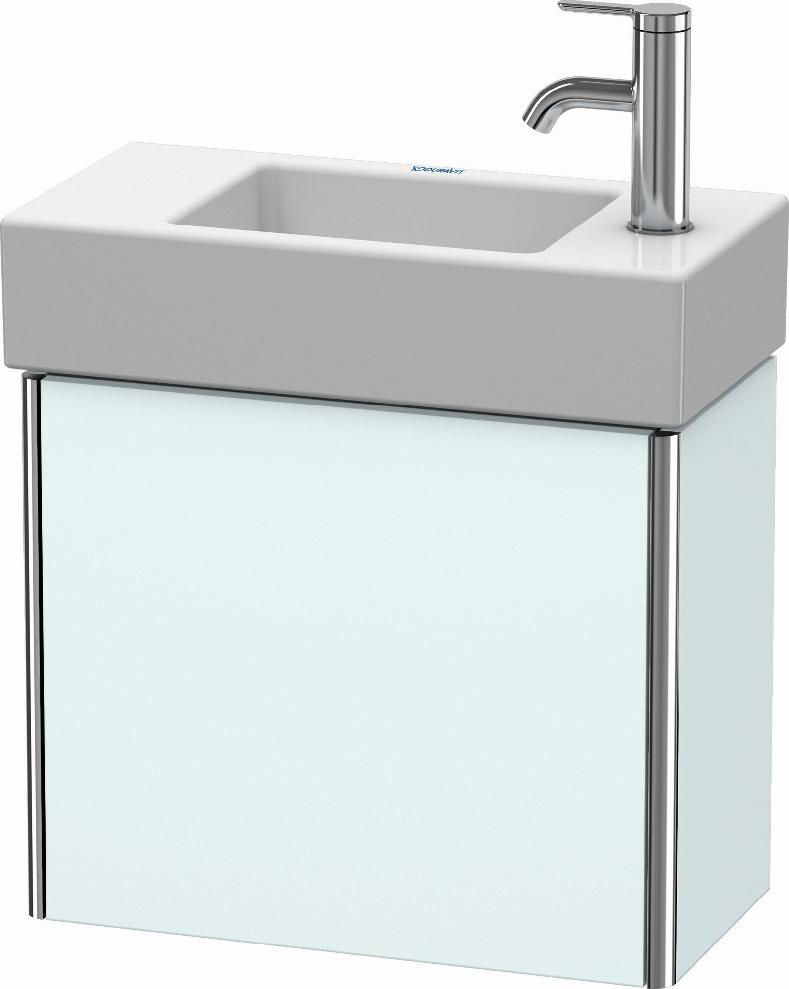 Duravit XSquare Waschtisch-Unterschrank XS4091R0909 48,4x39,7x24cm, Tür rechts, Lichtblau matt