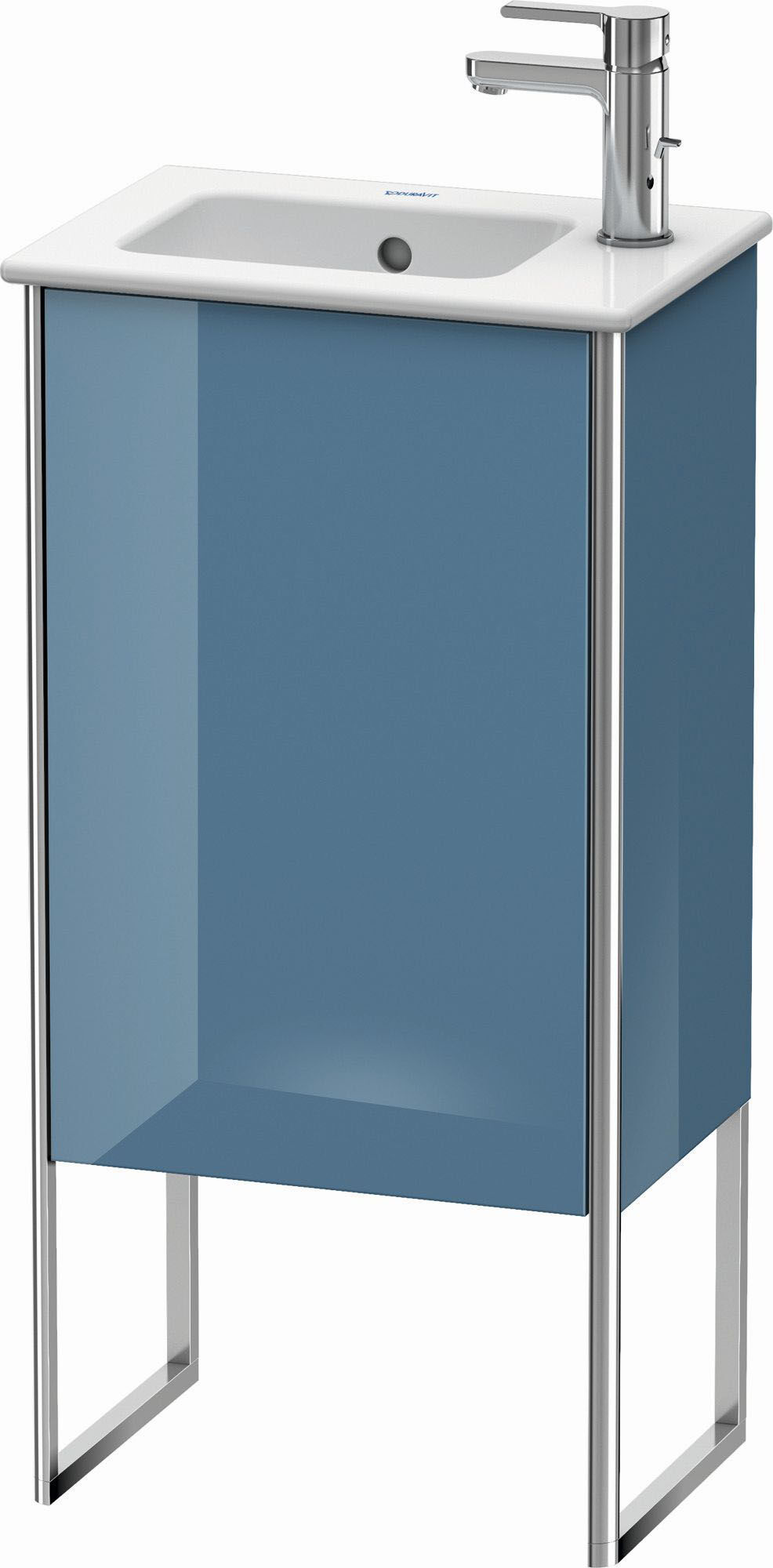Duravit XSquare Waschtisch-Unterschrank XS4440L4747 41x59,2x28,9cm, Tür links, Stone Blue hochglanz