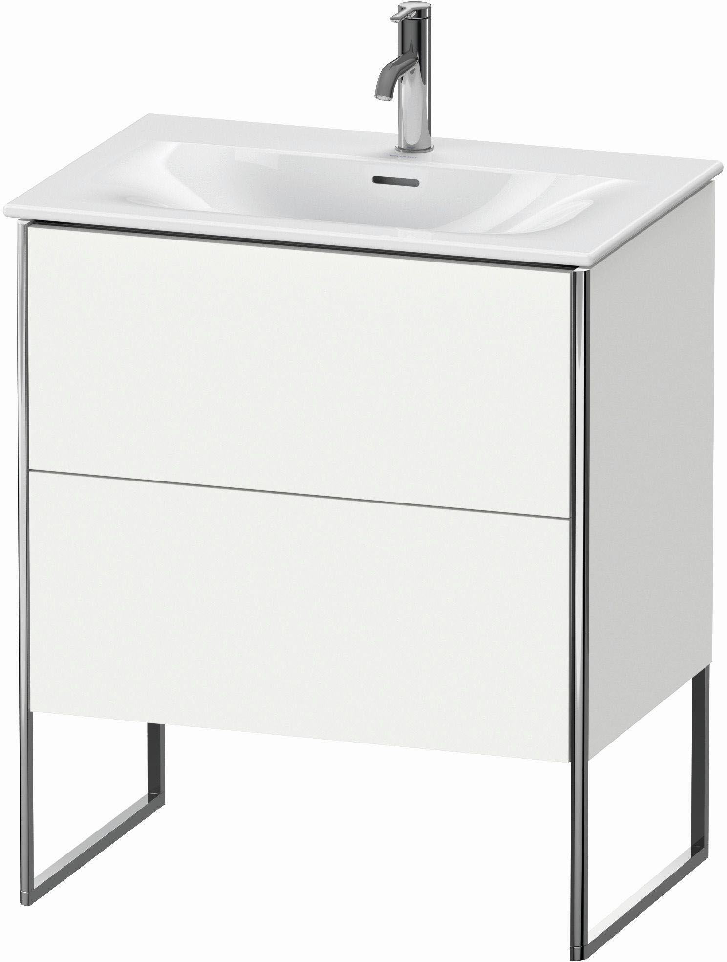 Duravit XSquare Waschtisch-Unterschrank XS452301818 71x84x47,8cm, weiß matt, 2 Auszüge