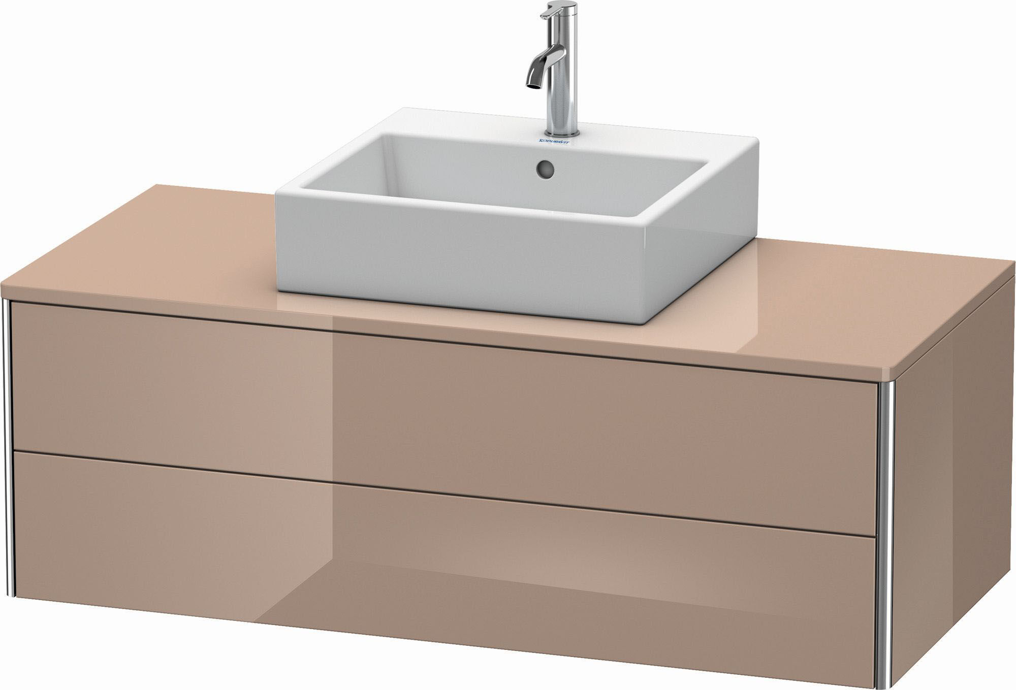 Duravit XSquare Waschtisch-Unterschrank XS491208686 120x40x54,8cm, 2 Schubkästen, cappuccino hochglanz