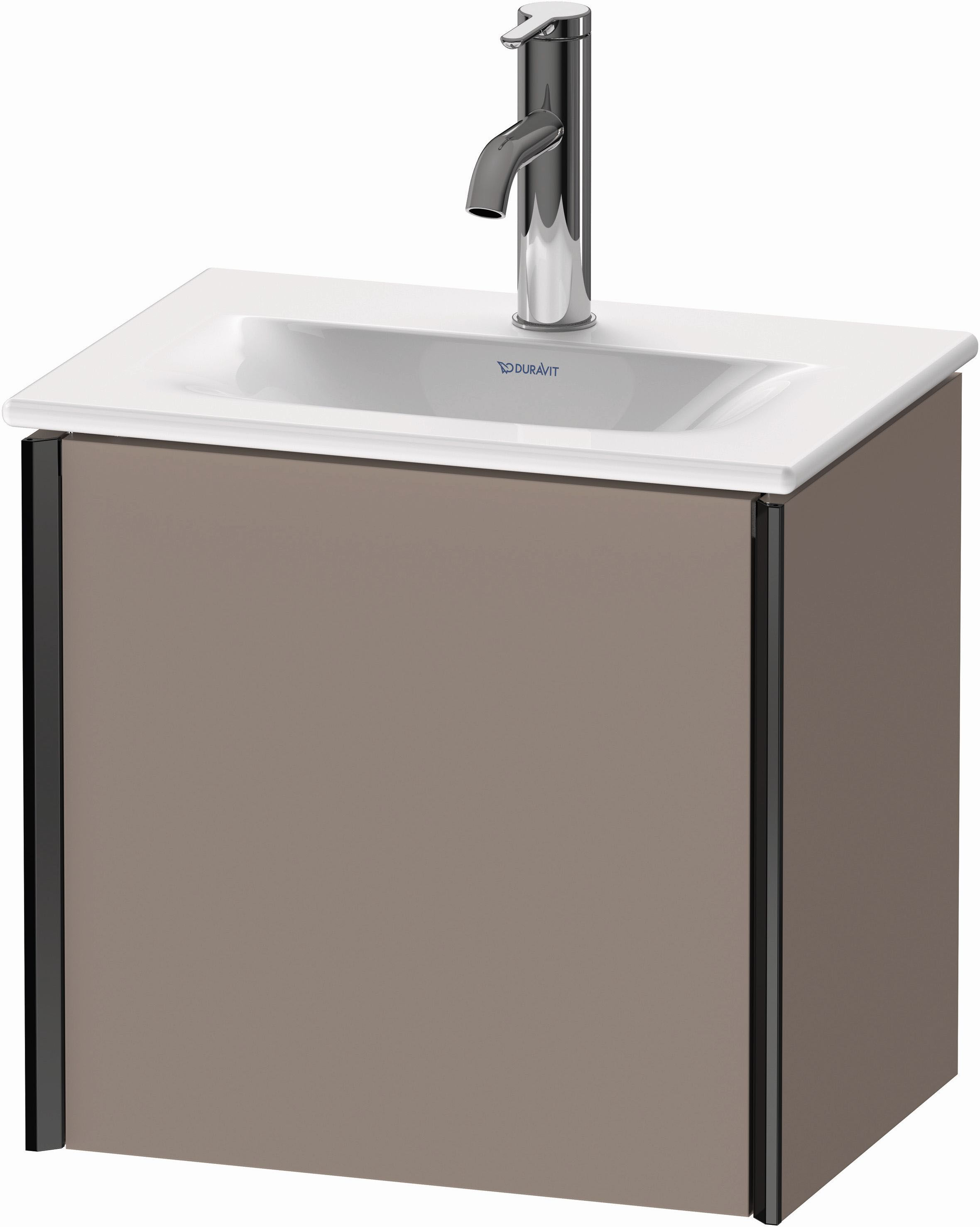 Duravit XViu Waschtisch-Unterschrank XV4030LB243 43x31x39,7cm, 1 Tür, schwarz matt, links, basalt matt