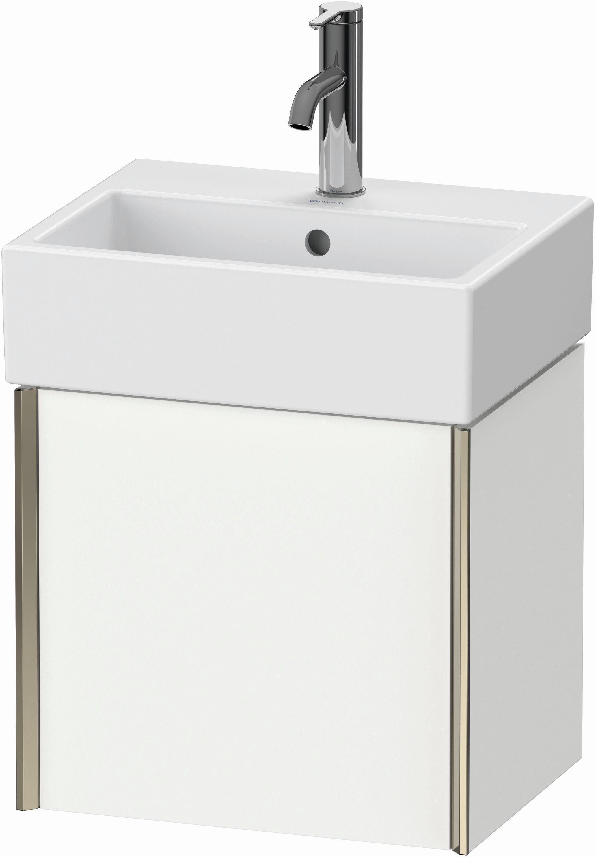 Duravit XViu Waschtisch-Unterschrank XV4231LB118 43,4x33,4x39,7cm, champagner matt, Tür links, weiß matt