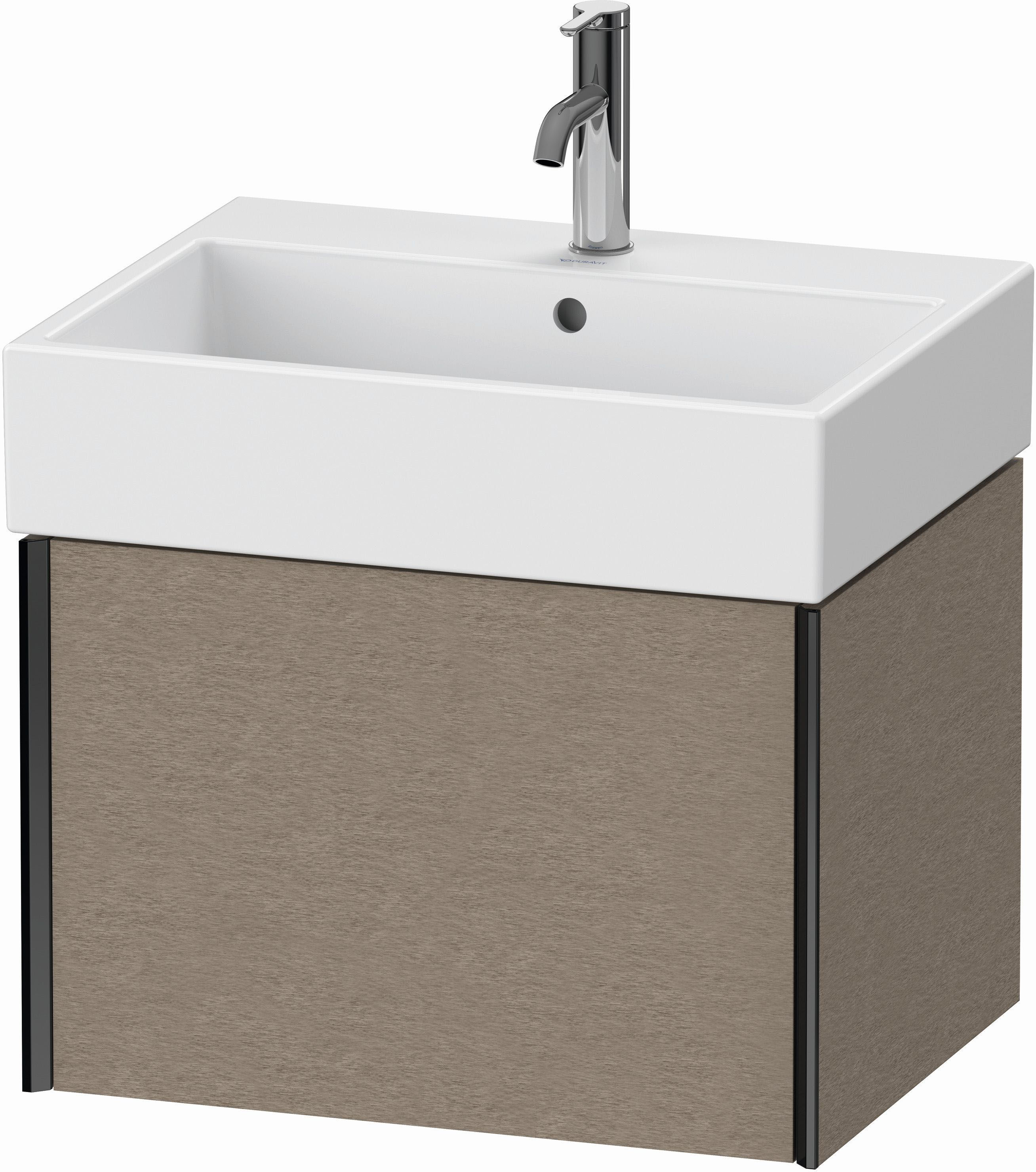 Duravit XViu Waschtisch-Unterschrank XV42340B211 58,4 x 39,7 x 45,4 cm, eiche kaschmir, 1 Auszug, schwarz matt