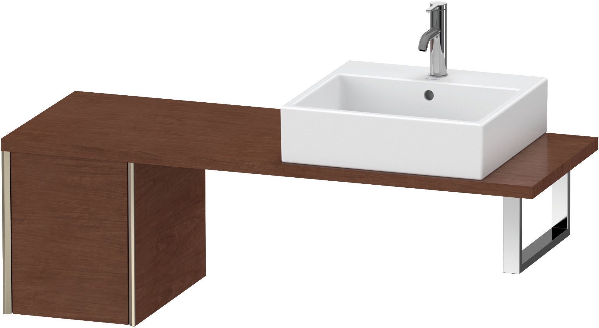 Duravit XViu Unterschrank XV59200B113 33,2 x 47,8 cm, amerikanischer nussbaum, 1 Auszug, champagner matt