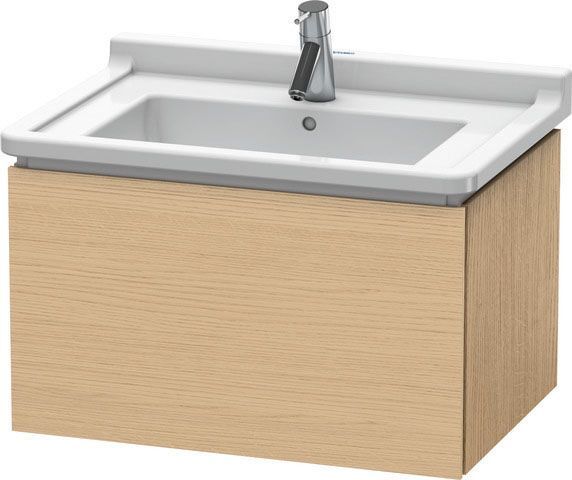 Duravit L-Cube Waschtisch-Unterschrank LC616403030 67 x 46,9 cm, Eiche natur, 1 Auszug, wandhängend