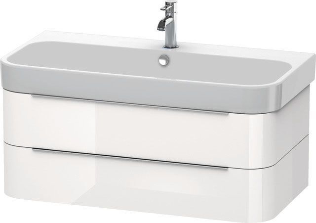 Duravit Happy D.2 Waschtischunterbau H2636602222 97,5x48x38cm, weiß hochglanz, 2 Schubkästen