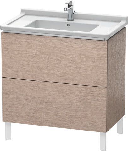 Duravit L-Cube Waschtisch-Unterschrank LC660901111 82 x 46,9 cm, eiche kaschmir, 2 Auszüge, stehend