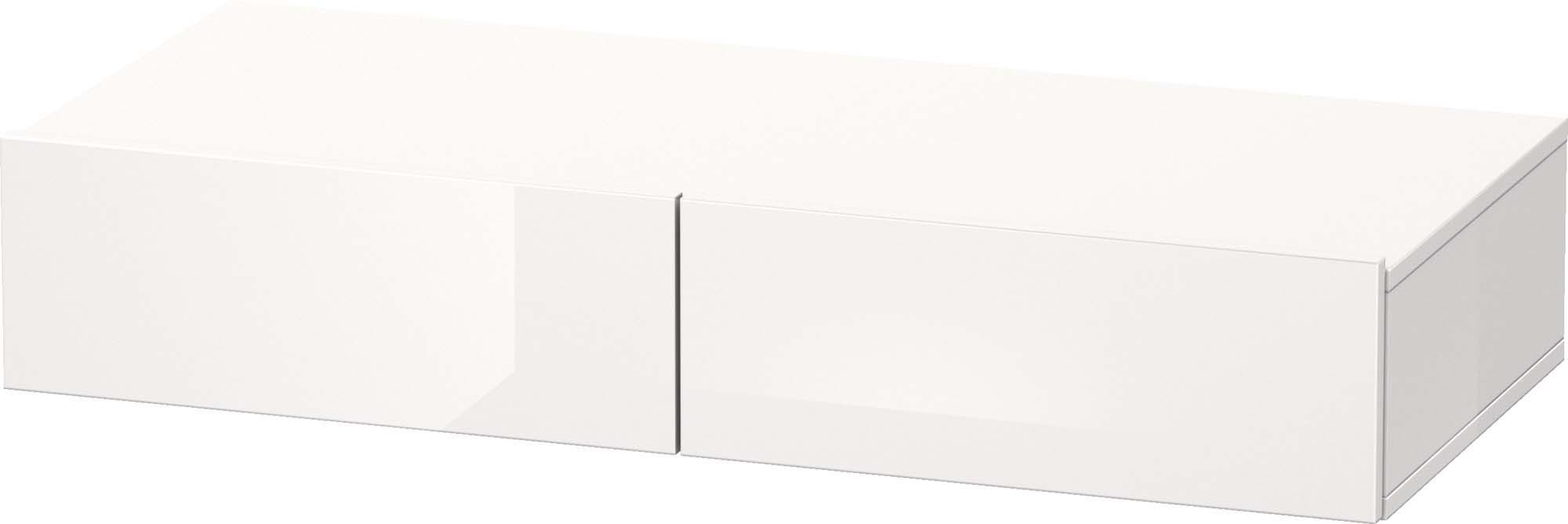Duravit DuraStyle Schubkastenablage DS827002218 100 x 44 cm, 2 Schubkästen, weiß hochglanz/weiß matt, mit Konsolenträger