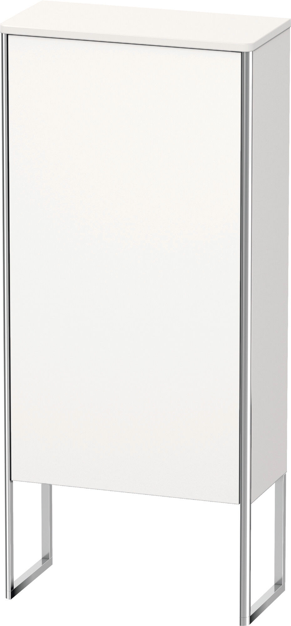 Duravit XSquare Halbhochschrank XS1304L3636 50x88x23,6cm, Tür links, stehend, weiß seidenmatt