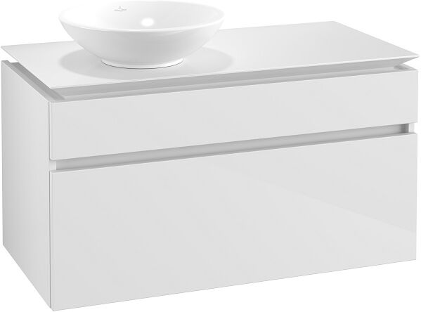 Villeroy und Boch Villeroy & Boch Legato Waschtischunterschrank B57400DH 100x55x50cm, Glossy White