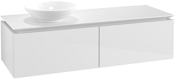 Villeroy und Boch Villeroy & Boch Legato Waschtischunterschrank B58700DH 140x38x50cm, Glossy White