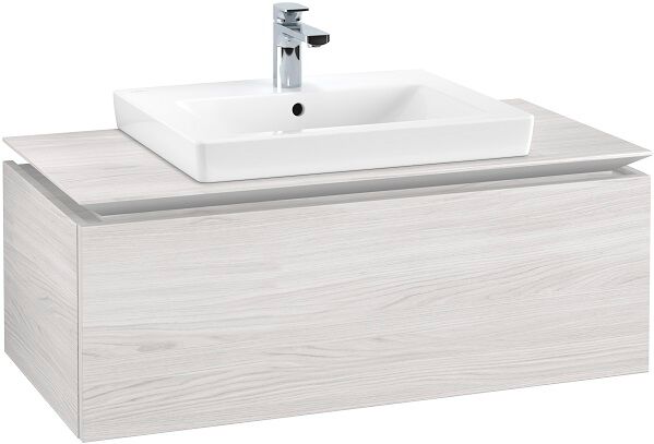 Villeroy und Boch Villeroy & Boch Legato Waschtischunterschrank B68000E8 100x38x50cm, White Wood