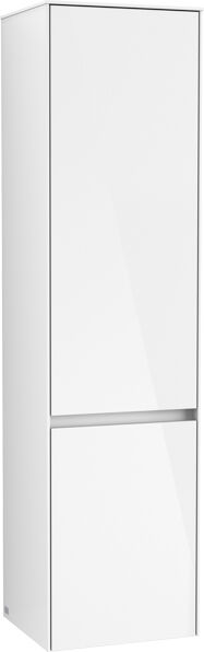 Villeroy und Boch Villeroy & Boch Collaro Hochschrank C033L1DH 40,4x153,8x34,9cm, LED-Beleuchtung, Anschlag rechts, Glossy White